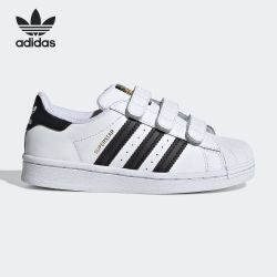 adidas 正品三叶草SUPERSTAR CF C 大童耐磨运动鞋EF4838