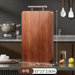 SHIMEI进口乌檀木菜板 防霉家用百年龄 双面切菜案板粘板 中号-双面乌檀木