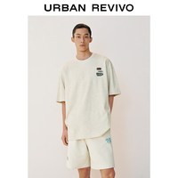 UR UR 男装 潮流多彩串珠刺绣圆领短袖T恤 UUV460170