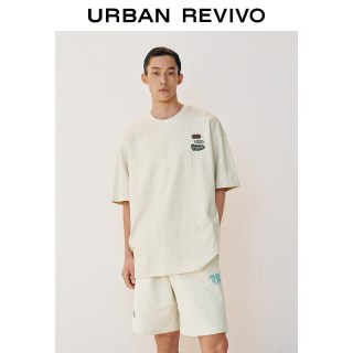 UR UR 男装 潮流多彩串珠刺绣圆领短袖T恤 UUV460170