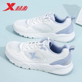 百亿补贴：特步 运动鞋休闲鞋女夏季新款网面舒适透气缓震耐磨百搭鞋子