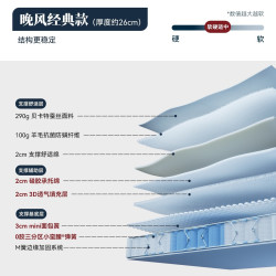 LYNPON HOUSEWARE 林芃晚风弹簧床垫席梦思180x200家用防螨抗菌0胶水