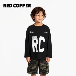 瑞德酷普 redcopper童装男童女童2026新款春夏季儿童美式凉感长袖T恤速干衣