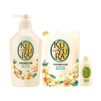 百亿补贴：可悠然 美肌沐浴露450ml+400ml替换装+和风茶庭90ml
