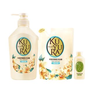百亿补贴：可悠然 美肌沐浴露450ml+400ml替换装+和风茶庭90ml