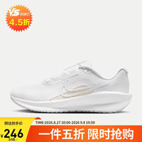 NIKE 跑步鞋女透气DOWNSHIFTER 13运动鞋FD6476-101白36