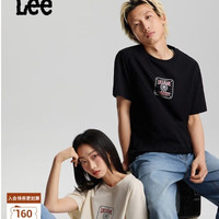 Lee 26春夏圆领摩天轮设计元素图案男女同款短袖