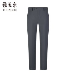 雅戈尔 夏秋季新款男士西裤商务易打理宽松直筒休闲裤