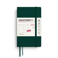 LEUCHTTURM1917 德国灯塔笔记本2027手账日计划笔记本周计划A6能量绿软封皮12个月