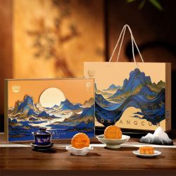 稻香村 月饼礼盒豆沙枣泥蛋黄五仁多口味中秋节月饼送礼员工福利团购  月满华夏600g