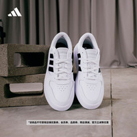 adidas LITECOURT休闲板鞋男女阿迪达斯轻运动 白/黑色/浅灰 38.5