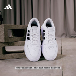 adidas LITECOURT休闲板鞋男女阿迪达斯轻运动 白/黑色/浅灰 38.5
