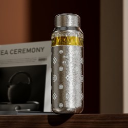 朱炳仁 铜X特美刻盛世华彩纯钛便携茶水分离杯马克杯保温水杯送礼