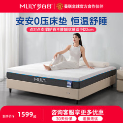 MLILY 安安零压独立弹簧垫子护脊加厚偏硬家用卧室席梦思床垫 安安2.0|软硬适中 22cm 1.5x2米