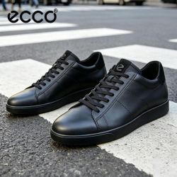ecco 男小板鞋潮流板鞋全牛皮透气舒适百搭休闲鞋52130451052