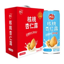 六个核桃 官方旗舰店养元核桃杏仁露240ml*12罐植物蛋白饮料整箱装