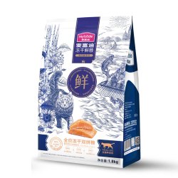 麦富迪 冻干鲜粮海洋鱼系列 三文鱼鸡肉全期猫粮 1.8kg