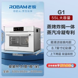老板 盐系G1蒸烤一体机嵌入式家用搪瓷小蒸箱蒸烤箱官方旗舰店
