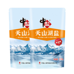 中盐 无碘天山湖盐未添加碘湖盐无抗结剂无碘盐甲状腺用盐