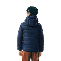 亚瑟士 26年中大童男女冬季新款三防科技连帽柔软保暖羽绒服 85%绒含量-暮蓝 深海蓝