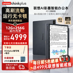 thinkplus 联想AI智能办公本A510旗舰款 电纸书彩色墨水屏平板 电子书阅读器 电子笔记本手
