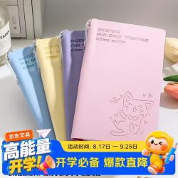 佐澜哲 A6口袋本小号笔记本本子可爱便携小本子考研计划本学生老师备忘录软皮随身本文具定制 粉色