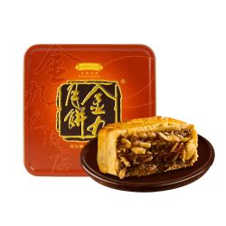 金九月饼 金九 吴川五仁月饼 广式中秋月饼伍仁酥皮金腿单个装160g 伍仁金腿160g