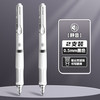 得力 六边形战士中性笔0.5mm直液式签字笔st头大容量速干2支装