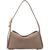 CHARLES & KEITH CK2-20671922-1 复古绒面单肩包 石灰色 S