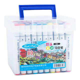 touch fish 双头水性马克笔 80色 礼盒装