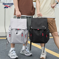 Reebok 休闲商务双肩包男2026新款出差大容量通勤背包初高中大学生书包女 曜石黑