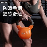 AONFIT 专业实心铸铁壶铃女士健身家用减肥练臀男士塑形运动提壶硬式铃壶