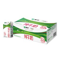 蒙牛 3.2g蛋白质 纯牛奶 250ml*18盒