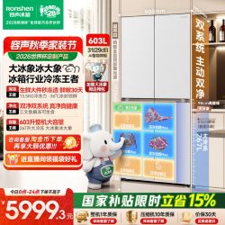 容声 大冰象系列 BCD-603Q50CZLBD 风冷十字门冰箱