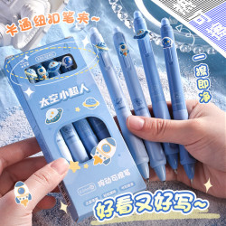 咔巴熊 可擦笔小学生专用正姿热敏按动中性笔魔力擦蓝色握笔练习晶蓝圆珠三年级控笔