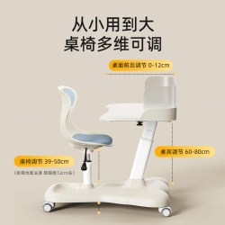 天文 可升降一体组合 儿童学习桌椅 [天文]天文护眼灯 D2905-2白