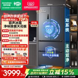 容声 方糖系列 BCD-515P60FZMAD 风冷法式门冰箱 515L 灰