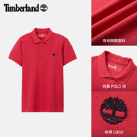 Timberland 官方男装短袖POLO衫新款通勤透气修身