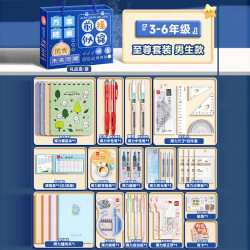 得力 文具礼盒礼袋套装送小学生学习用品一年级开学大礼包入学必备文具礼物初中生学习套装铅笔套装