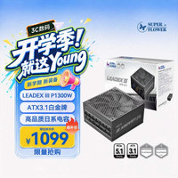振华 LEADEX PE1300W 白金全模 ATX3.1 1300W 电脑电源