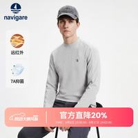 navigare [抗菌]Navigare意大利小帆船户外圆领长袖T恤男士26秋季高弹上衣