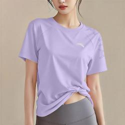 安踏 多彩速干T丨吸湿排汗运动T女子夏季透气训练瑜伽普拉提健身T恤