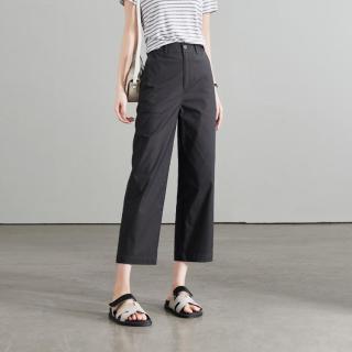 索菲丝尔 【舒适直筒】舒适棉薄款直筒裤女2026夏季时尚宽松百搭显瘦休闲九分裤子