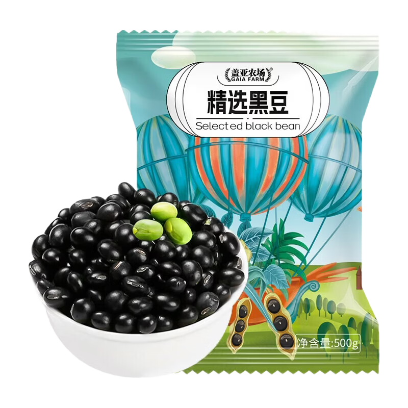 盖亚农场 东北黑豆 500g 袋装