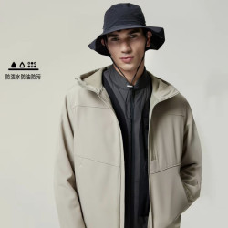 杰克琼斯 AIZAWA联名 男装保暖棉服外套