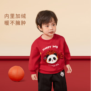 JELLYBABY 加绒卫衣 红色 90cm