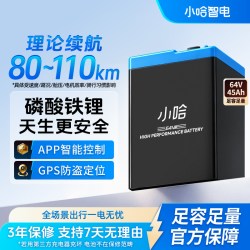 小哈 锂电池60V45AH全新A品磷酸铁锂电动车锂电池