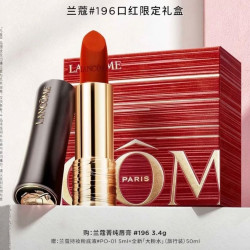 兰蔻 小蛮腰 全新菁纯丝绒雾面唇膏 #196朱砂橘 3.4g