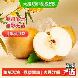 农鲜淘 正宗山东秋月梨新鲜香甜多汁应季时令水果蜂糖蜜梨鲜梨