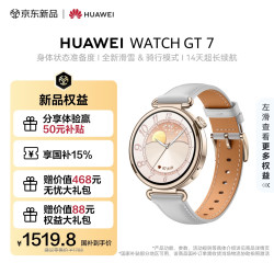 华为 WATCH GT 7 蓝牙通话 智能手表 41mm 月影灰 复合素皮
